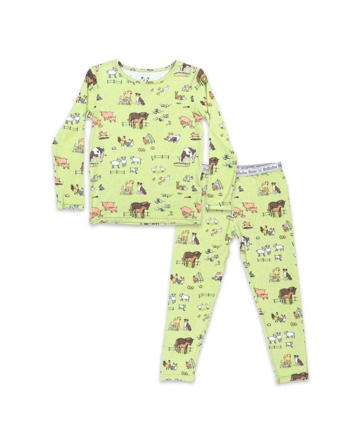 Bellabu Bear Unisex Kids Fall Vibes Set Of 2 Piece Pajamas In Fall Vibes