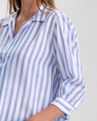 Maternity Classic Collared 3/4 Sleeve Blouse Panarea