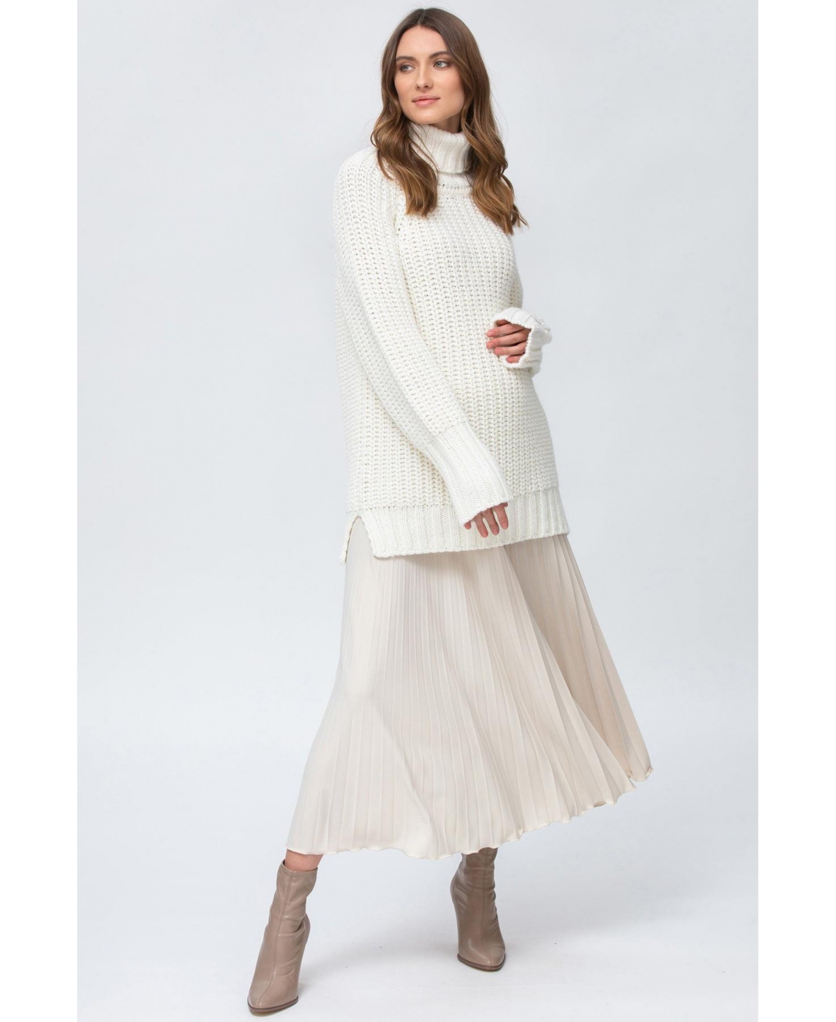 Pietro Brunelli Maternity Maternity Pietro Brunelli Skirt Imma In Cream White