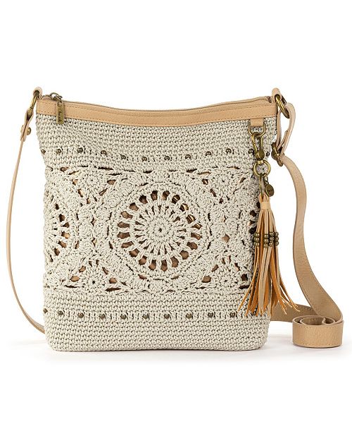 alfani The Sak Women's Lucia Crochet Medium Crossbody Bag Women's Fashion Shoes & Accessories