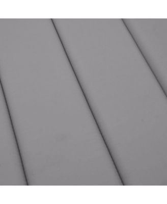 Sun Lounger Cushion Gray 78.7"x23.6"x1.2" Oxford Fabric