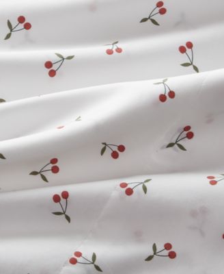Printed Cotton Sateen 3-Pc. Sheet Set, Twin XL, Exclusively at Macy's 