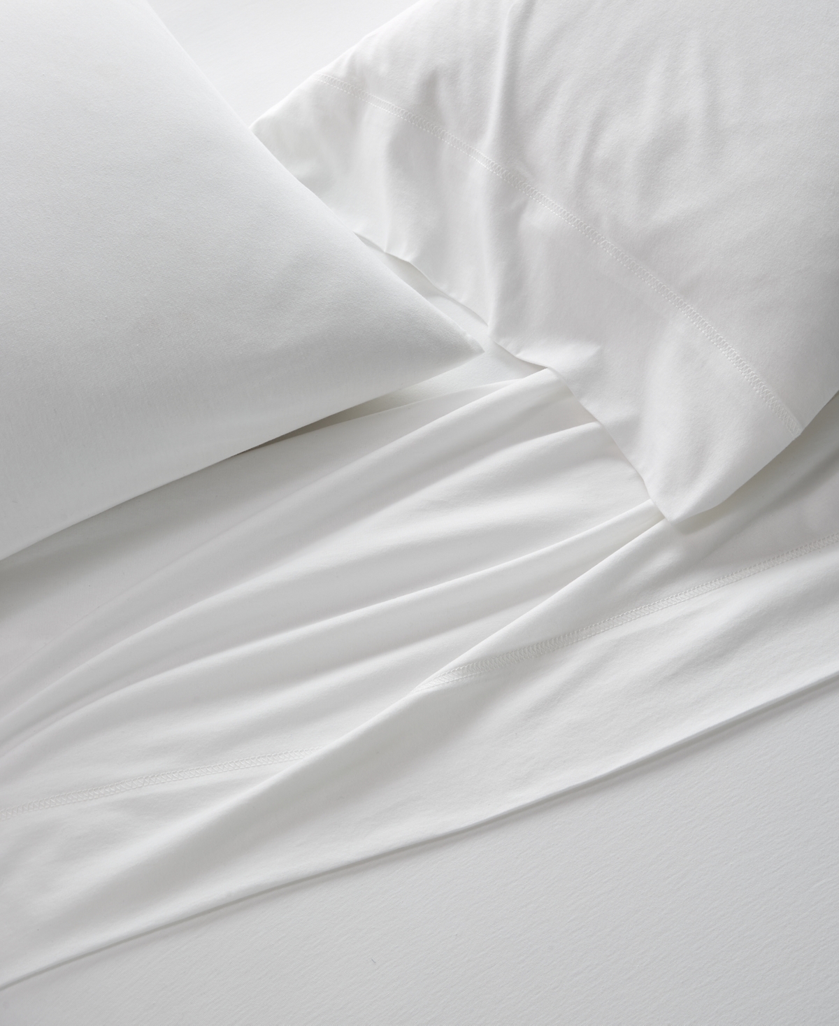 Arch Studio Jersey Cotton Blend 3-pc. Sheet Set, Twin, Exclusively At Macy's In White