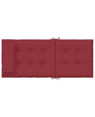 Highback Chair Cushions 6 pcs Wine Red Oxford Fabric