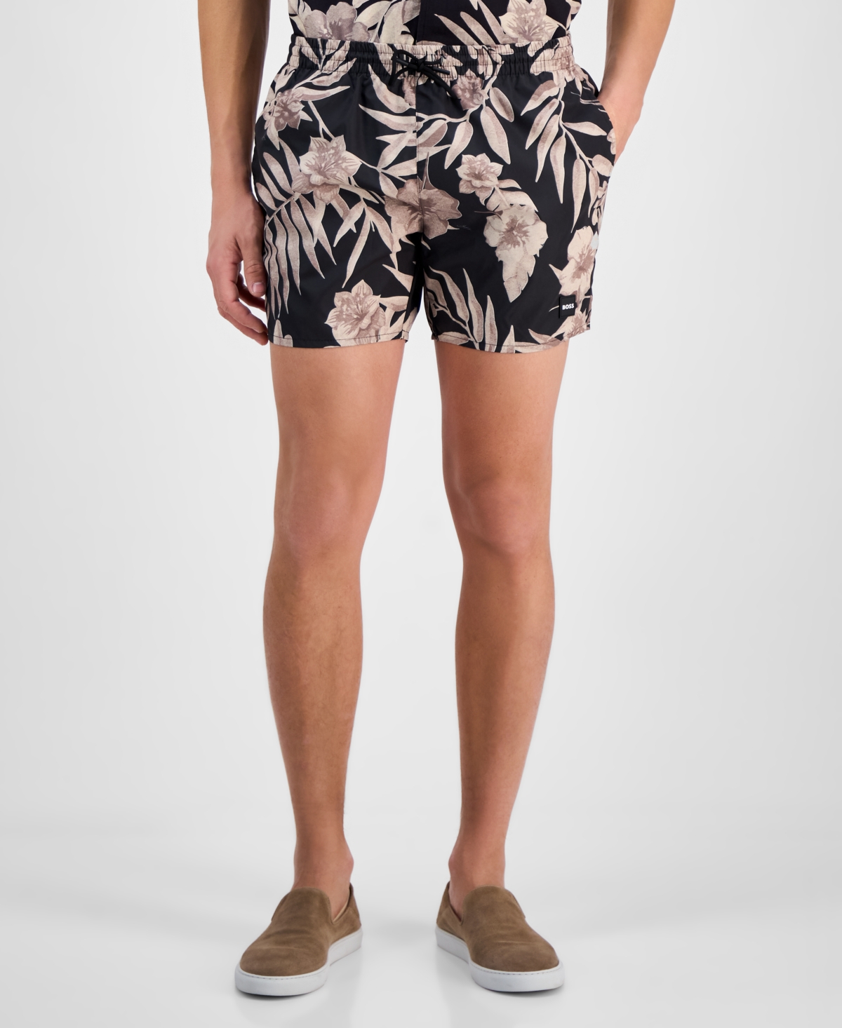 Shop Hugo Boss Hugo By  Men's Floral Shorts In Light Beige