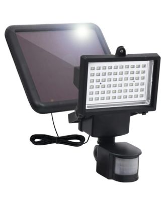 Garden Solar Powered LED Spotlight with Sensor Black