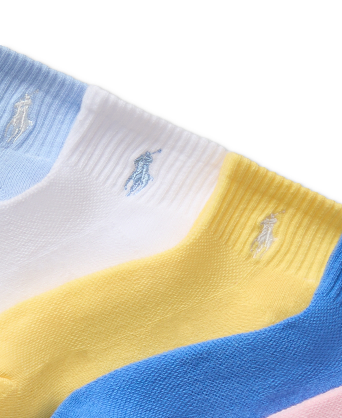 Polo Ralph Lauren Toddler Girls Sport Quarter Socks, 6-pack In Open