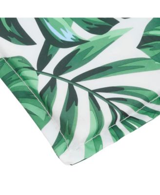 Sun Lounger Cushion Leaf Pattern Oxford Fabric