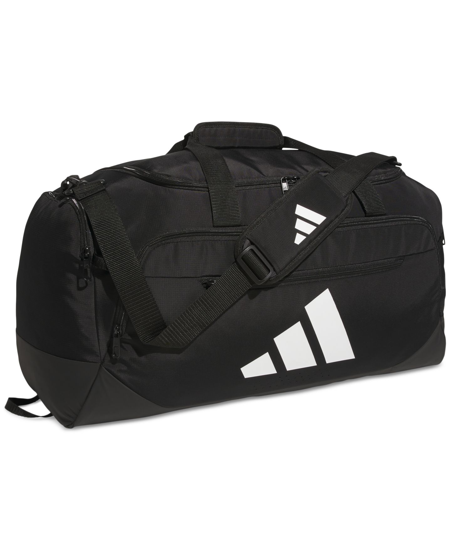 Мужская сумка adidas Medium Defender Logo Duffel, цвет: Чёрный — фото 1