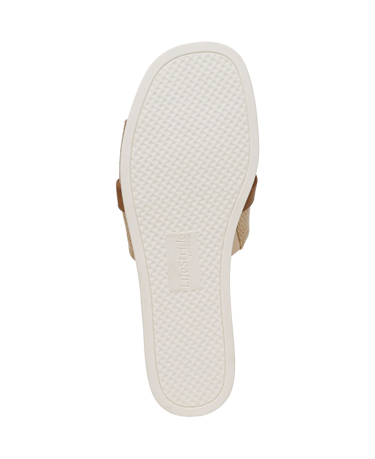 LIFESTRIDE WOMEN'S GENEVIEVE SQUARE OPEN TOE SLIDE PLATFORM SANDALS 