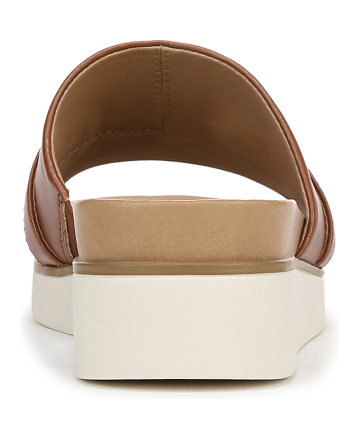 Lifestride Geneieve Platform Sandal In Tan Faux Leather