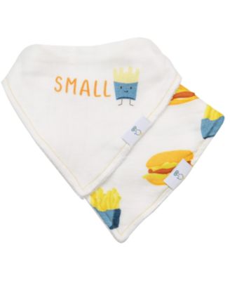 GooseWaddle Slice Slice Baby And Pizza 2 Pack Muslin Terry Cloth Bib Set - Variety 25$