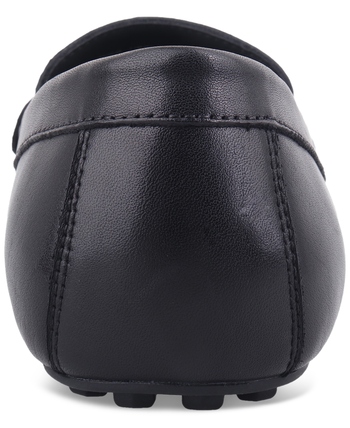 Alfani Men's Jasonn Leather Slip-on Bit Driving Loafers, Exclusively At Macy's In Black Leather