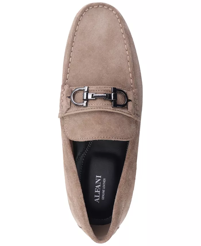 Men's Genuine Suede Slip-On Bit Driving Loafers - thumbnail 4