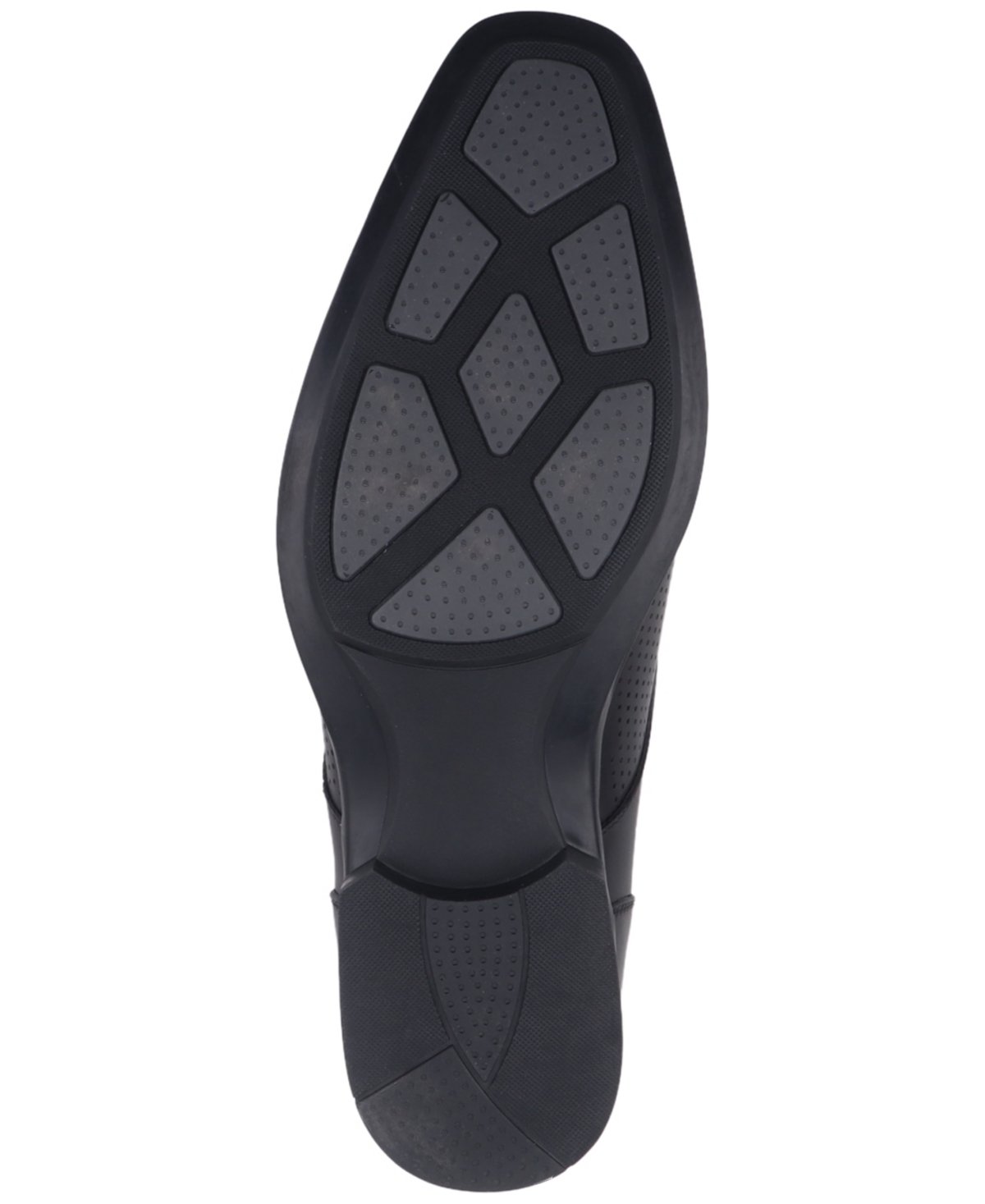 Alfani Men's Flynne Alfa-tech Perforated Leather Dress Shoes, Exclusively At Macy's In Black Leather