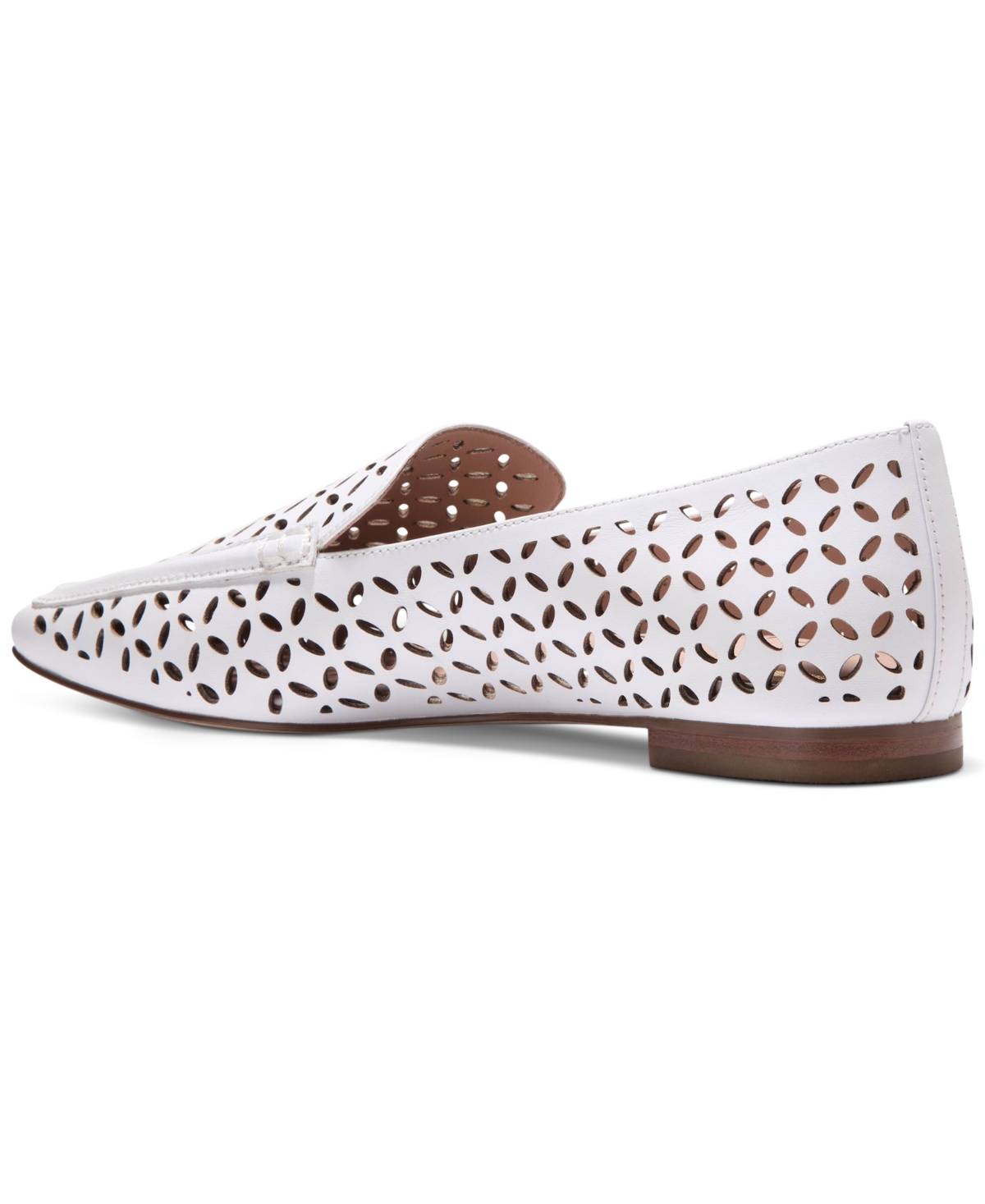 Cole Haan Chantal Loafer In White Perforated Leather