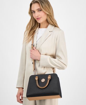 Saffiano Structured Satchel Crossbody, Exclusively at Macy's 