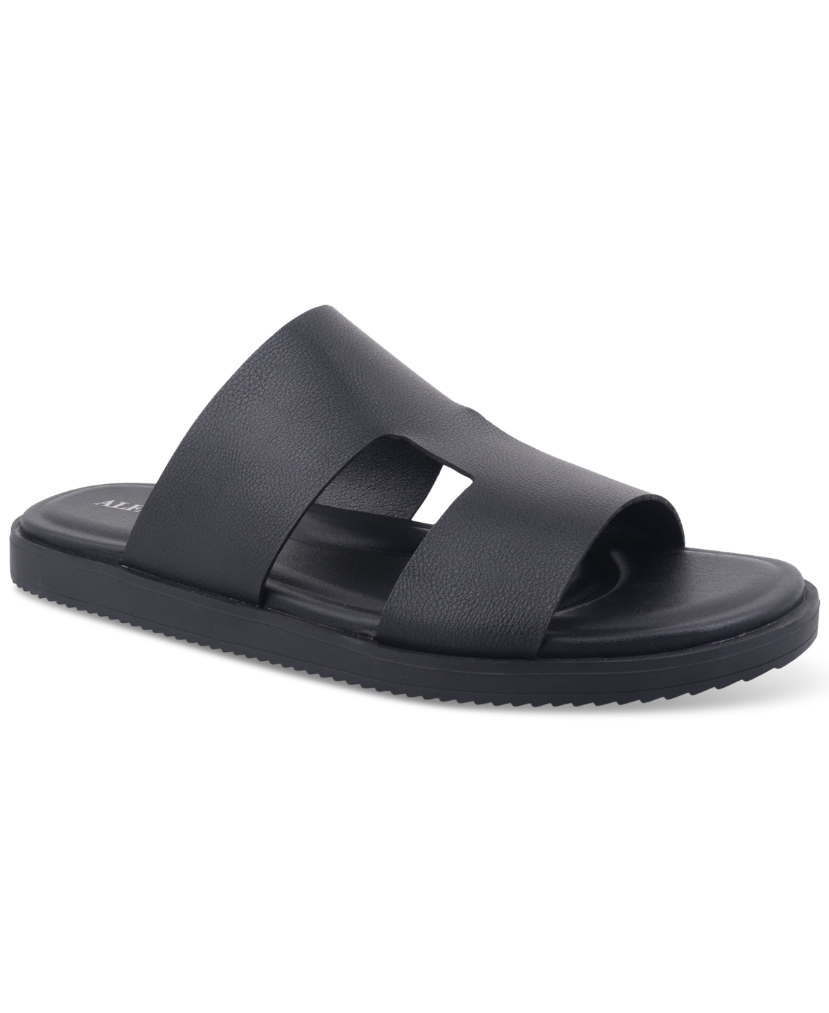 Alfani Men's Edgarr Slide Sandals, Exclusively At Macy's In Black