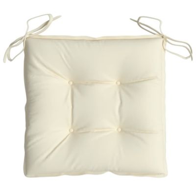 Chair Cushions 4 pcs Cream White 19.7"x19.7"x2.8" Oxford Fabric