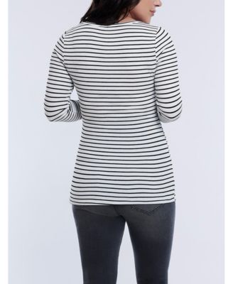 Maternity Square Neck Rib Knit Long Sleeve Tee - Motherhood
