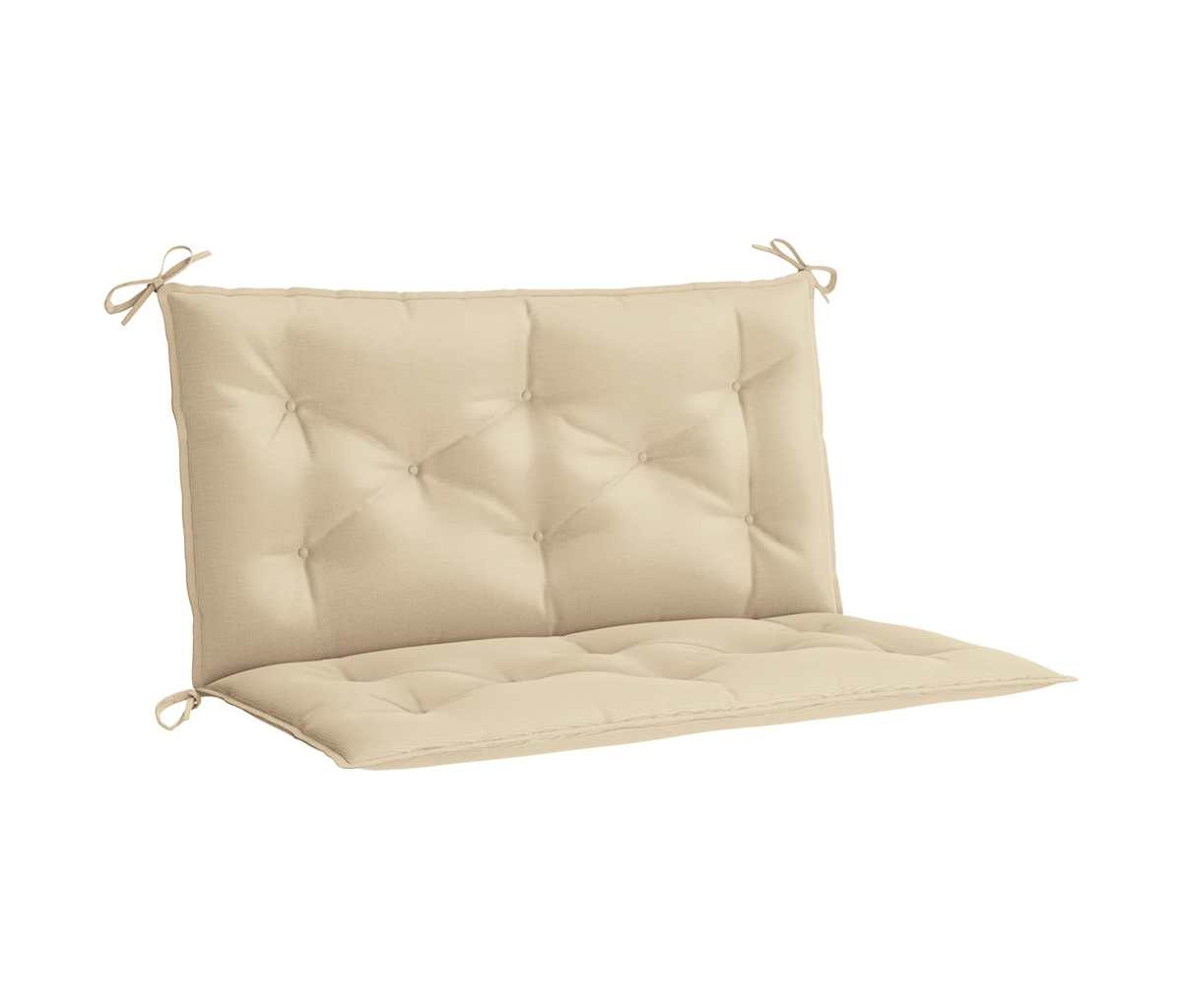 Garden Bench Cushion Beige 39.4"x(19.7"+19.7")x2.8" Oxford Fabric - Beige