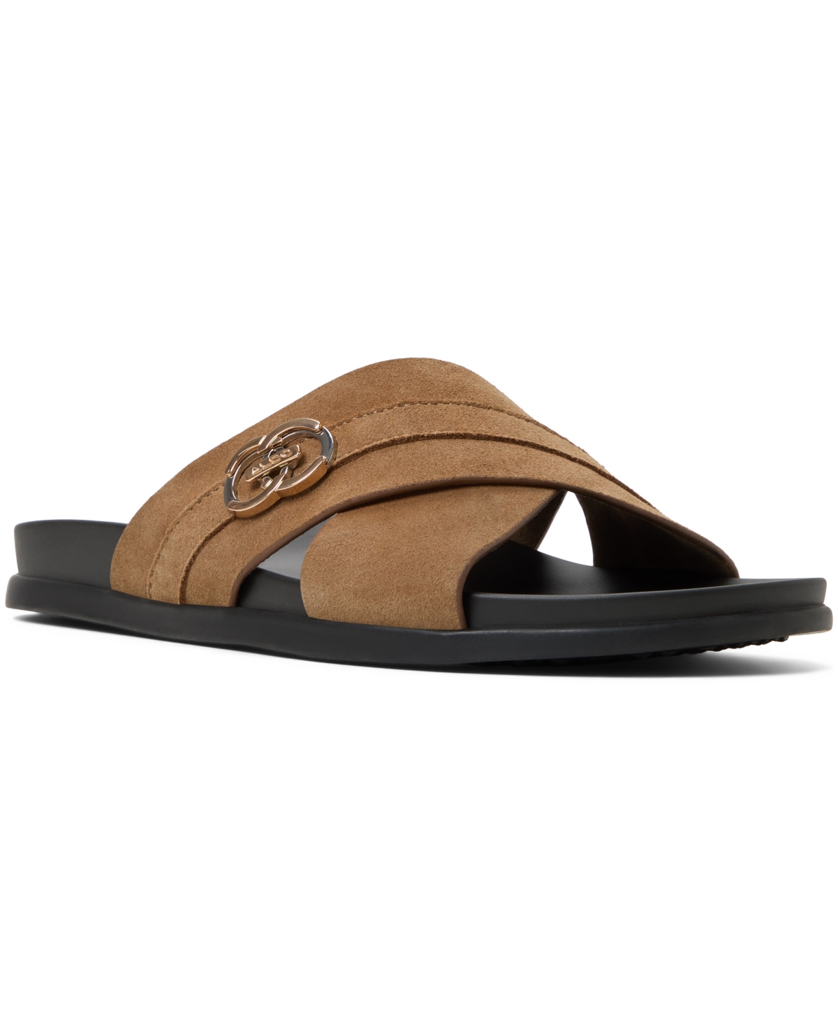 ALDO MEN'S DELMAR LEATHER CRISS-CROSS SANDAL 