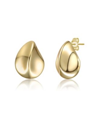 Raindrop Stud Earrings in Plated or Plated