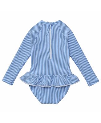 Little Girls Parisian Summer LS Skirt Surf Suit