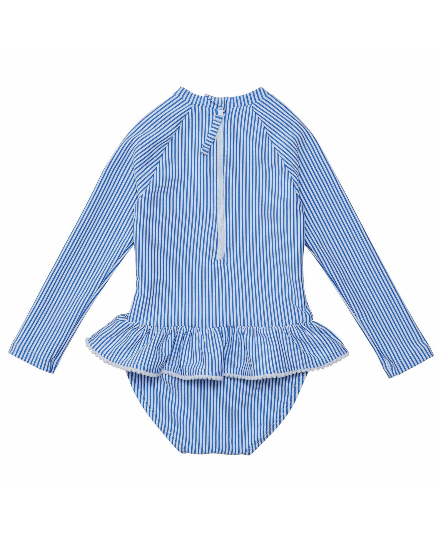 Little Girls Parisian Summer LS Skirt Surf Suit