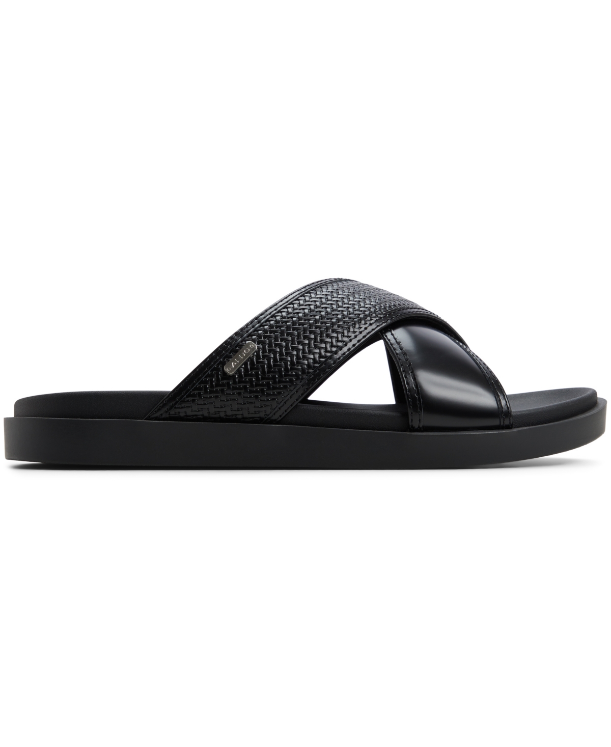 ALDO MEN'S MARIO LEATHER SLIP ON SANDALS 
