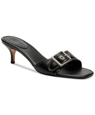 COACH - Women's Margot Kitten-Heel Slide Sandals