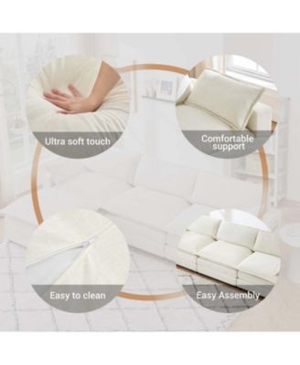 Heinen 113.39" Velvet Sofa