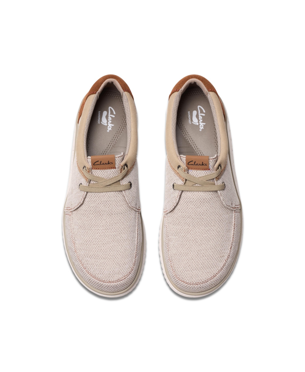 Clarks Men's Collection Relax Lite Lace Shoes In Sand Textile