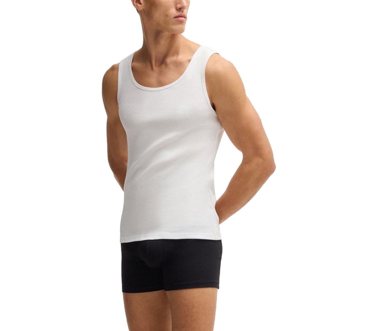 Hugo Boss Three-piece Round Neck Vest In White