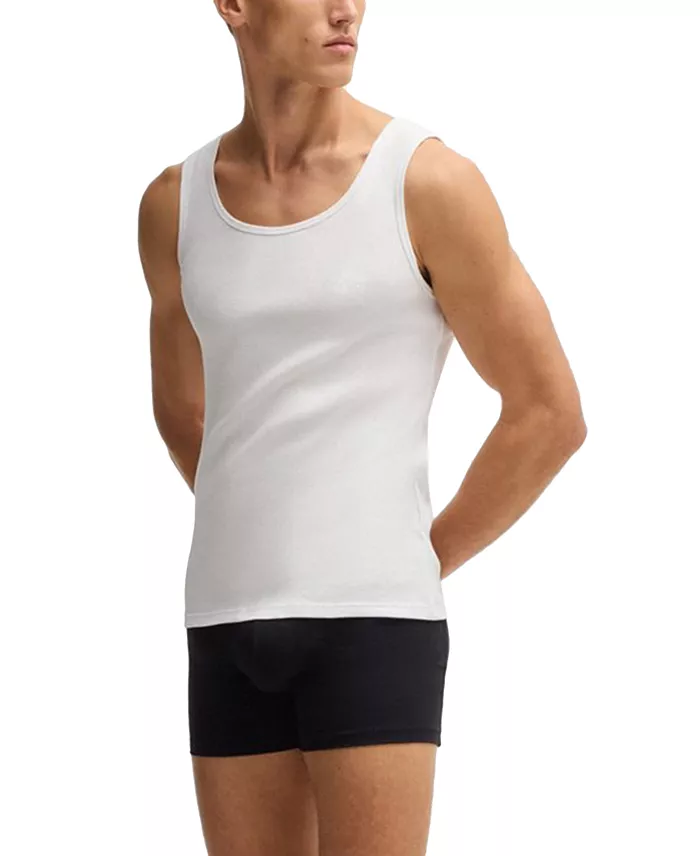 Men's 3-Pack Cotton Ribbed Classic Tank Tops - thumbnail 7