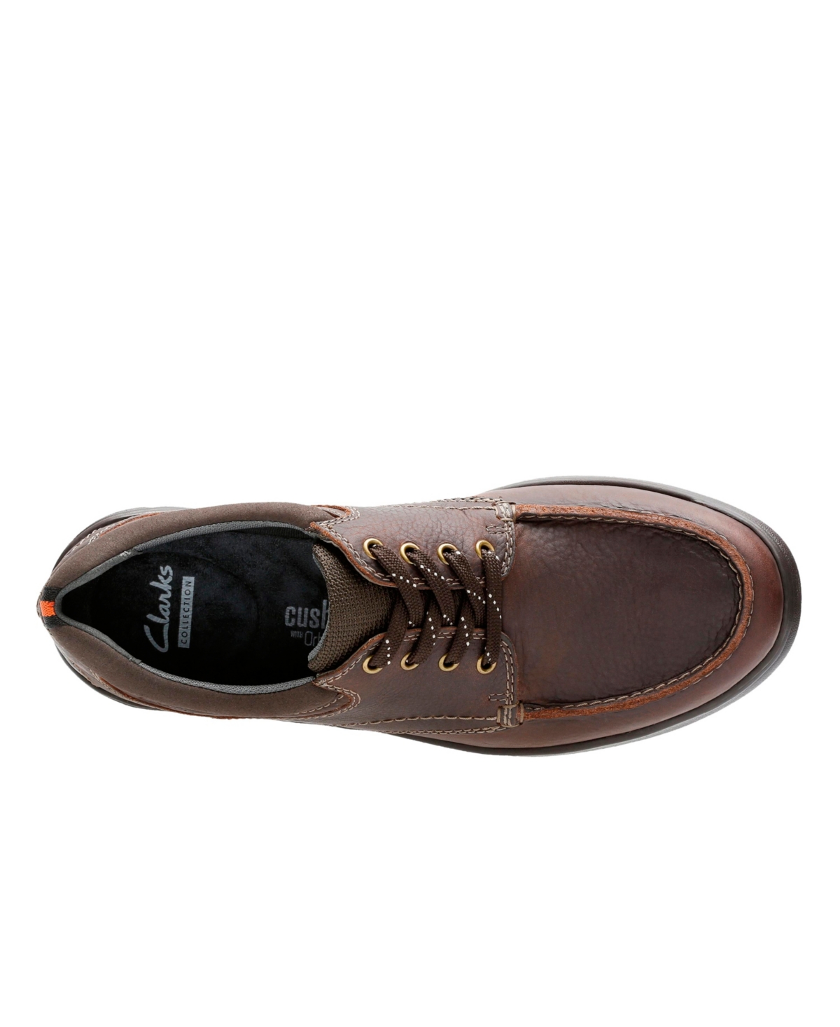 Clarks Men's Collection Cotrell Edge Shoes In Brown Oily Leather