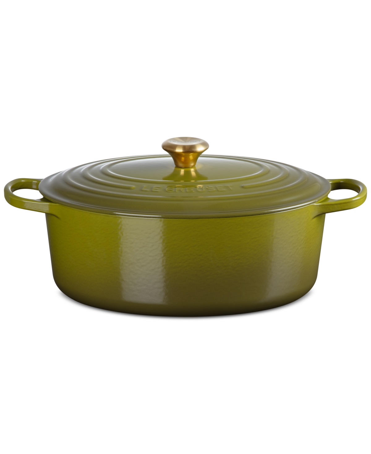 Le Creuset Signature Enameled Cast Iron 8-qt, Oval Dutch Oven In Olive