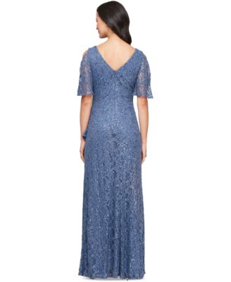 Women's Sequinned-Lace Cold-Shoulder Gown