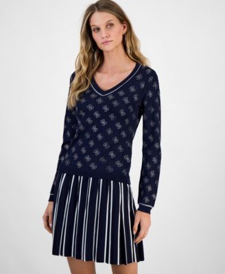 GUESS - Women's Rosie Four-G Rhinestone Sweater