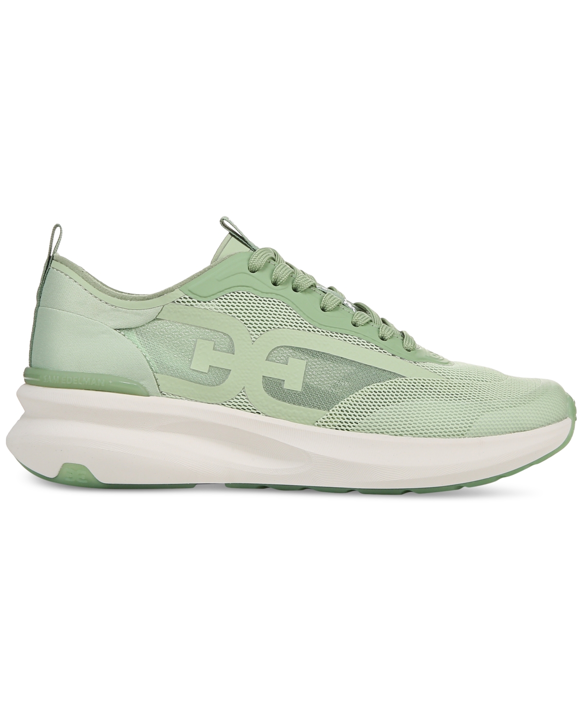 Shop Sam Edelman Women's Sarita Mesh Lace-up Sneakers In Green Multi