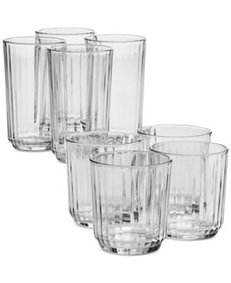 Arch Studio Fluted Glasses, Set of 8, Exclusively at Macy's - Macy's