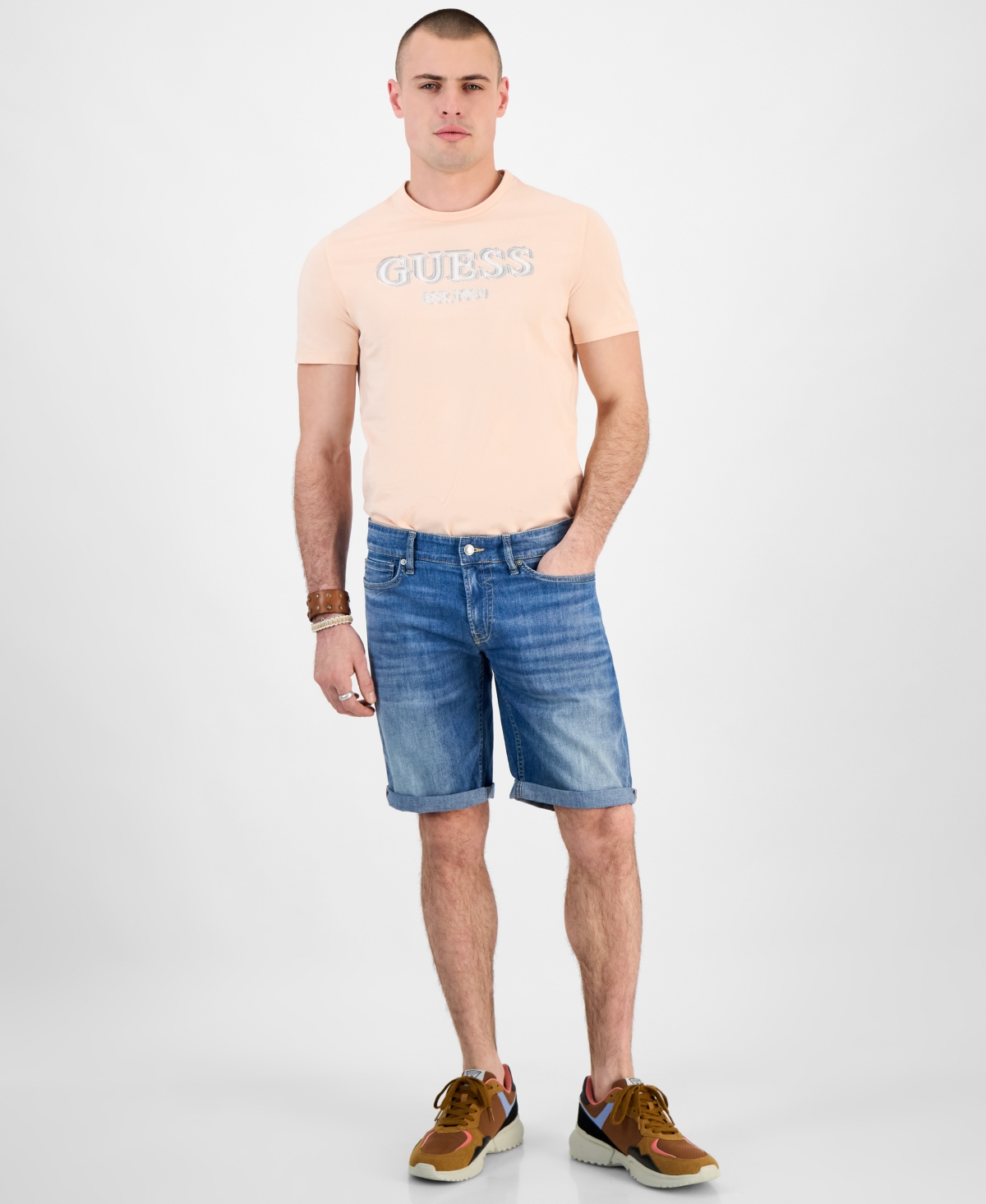 Men's Sonny Slim-Fit Stretch 12" Denim Shorts - The Driftwood