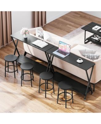 Side Table, 41.3" Narrow Console Table, Entryway Table with Metal Frame, Sofa Table, Hallway Table, Display Table for Living Room, Foyer, Bedroom