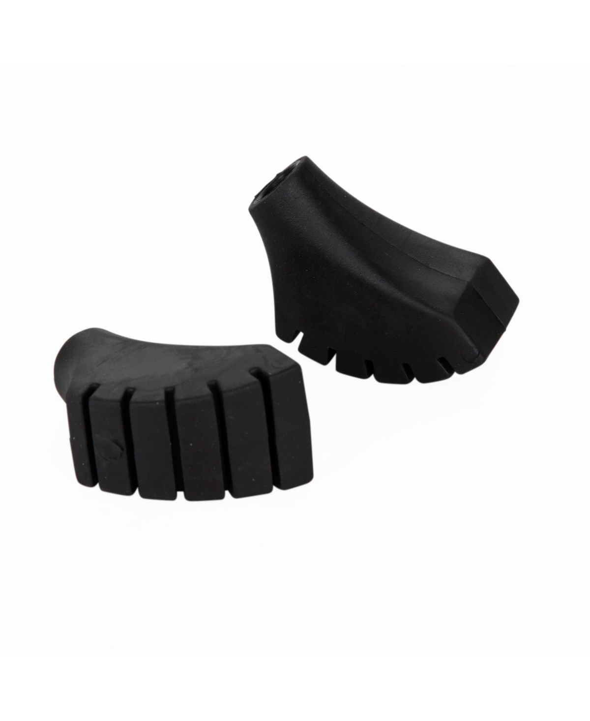Trekking Pole Replacement Feet - 2 Pack - Black base with gold trim