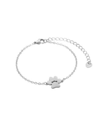 PurePaw Link Chain Paw Cutout Charm Bracelet