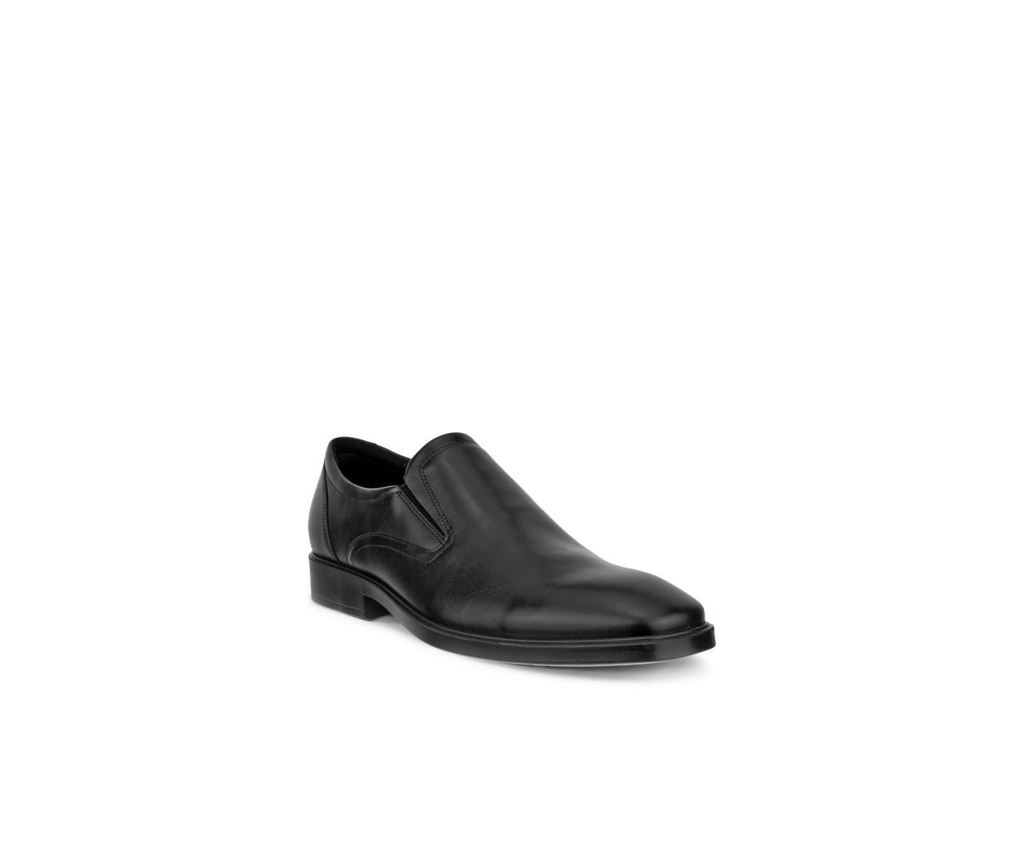 Мужские туфли Ecco Metropole Milan Plain Toe Slip-On, цвет: Чёрный — фото 1