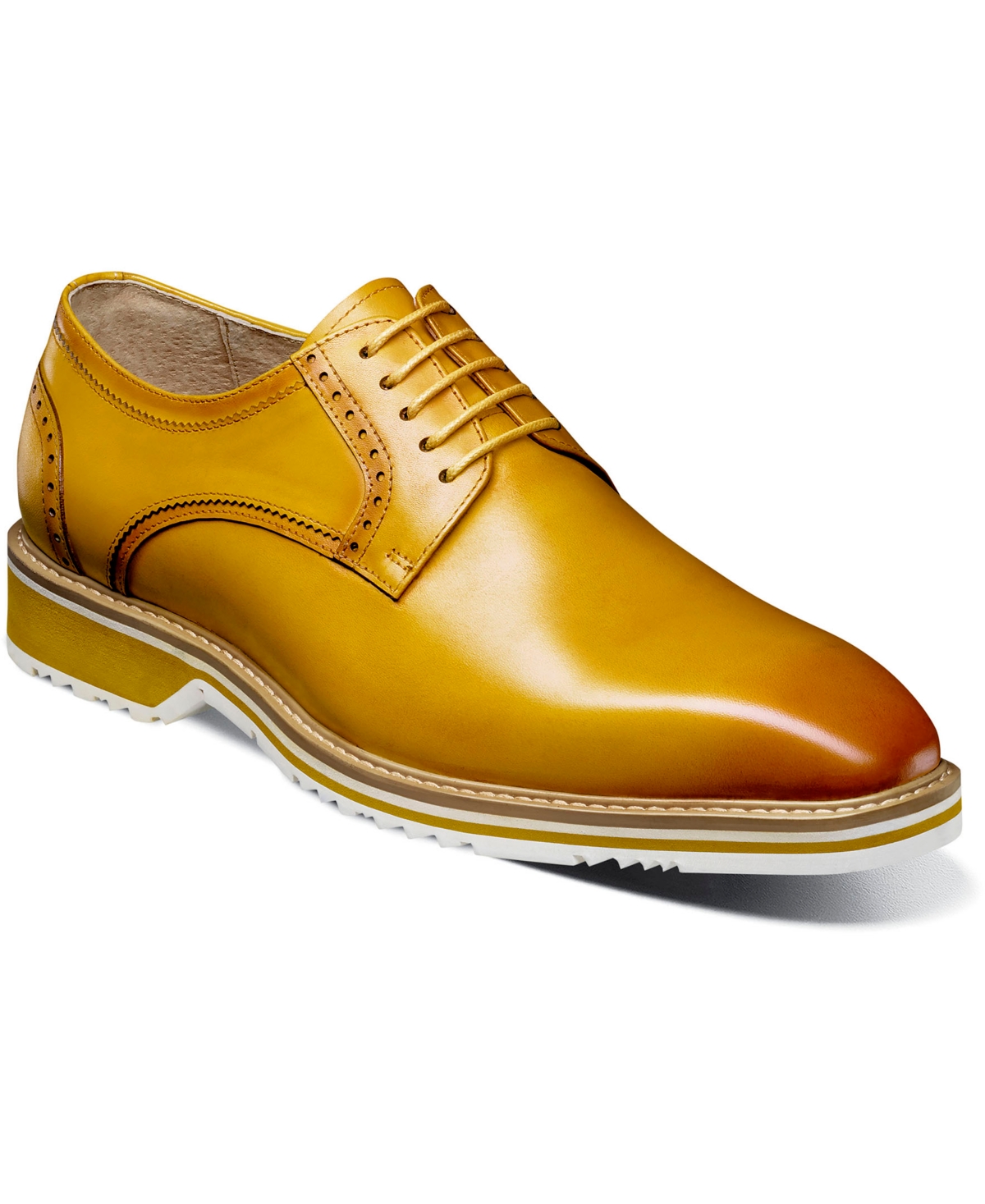 Stacy Adams Men's Barringer Plain Toe Oxford In Yellow