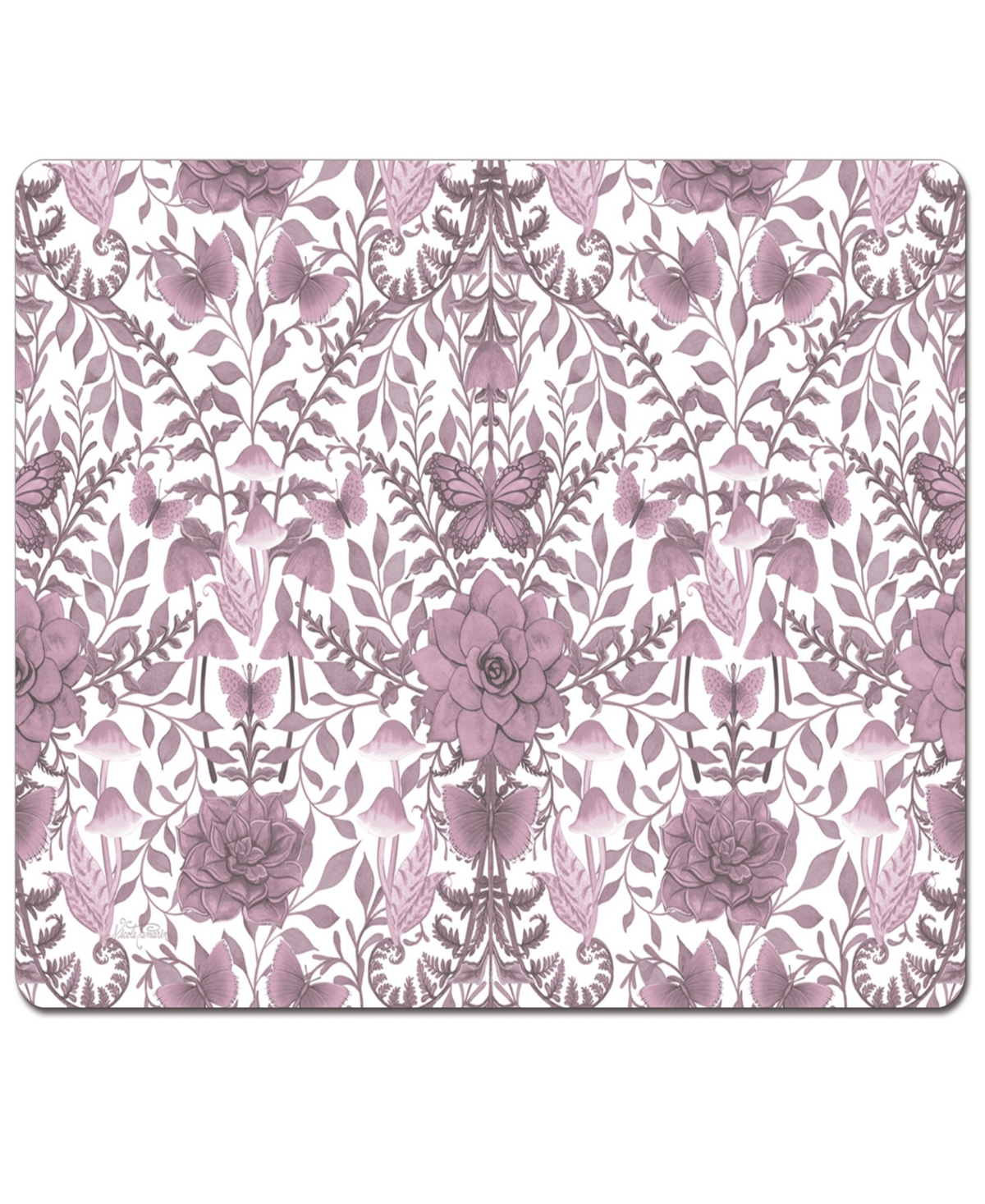 Counterart Midnight Mauve Hardboard Cork Placemats 15"x 11", Set Of 4 In Multi