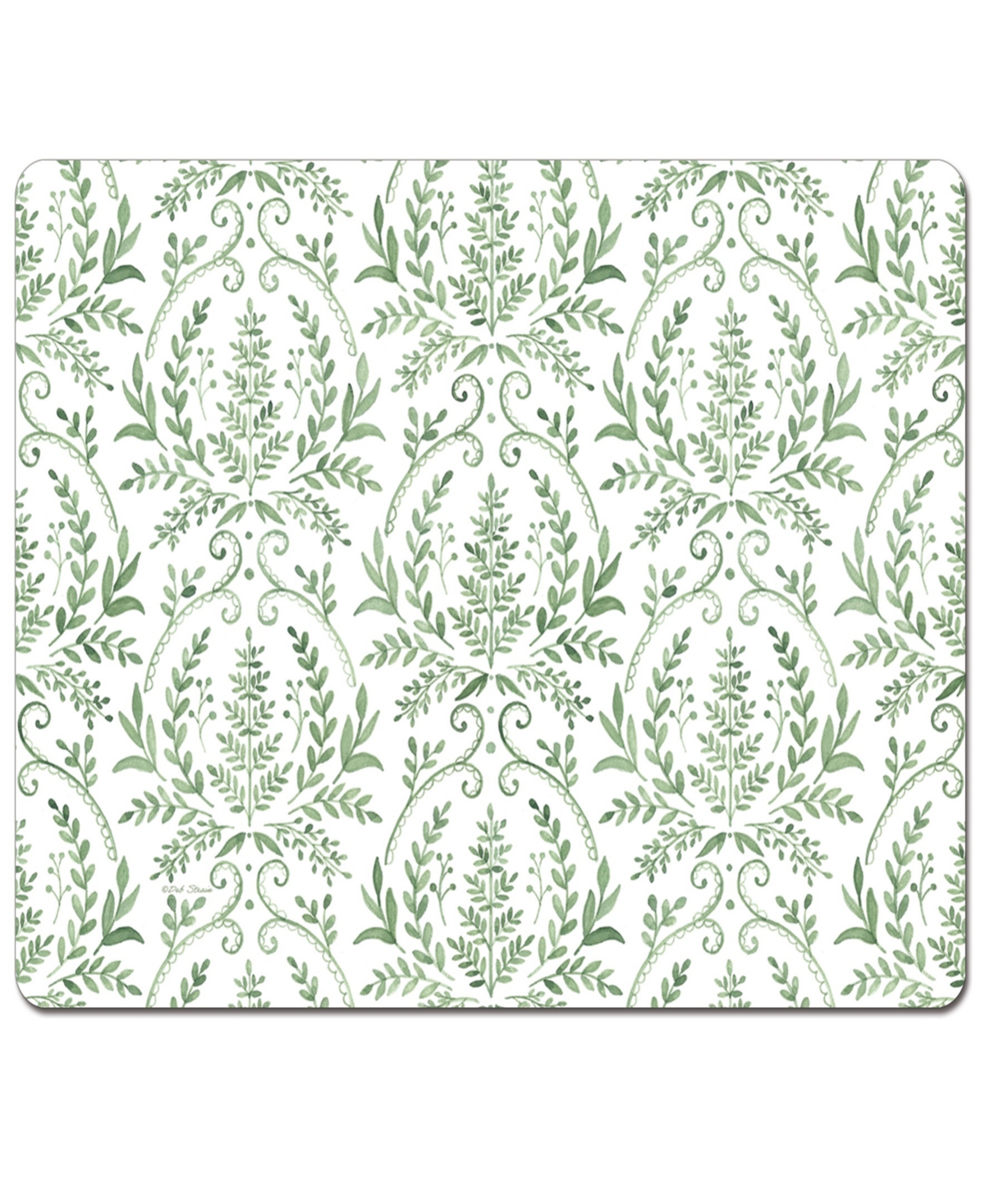 Counterart Fern Fronds Hardboard Cork Placemats 15"x 11", Set Of 4 In Multi