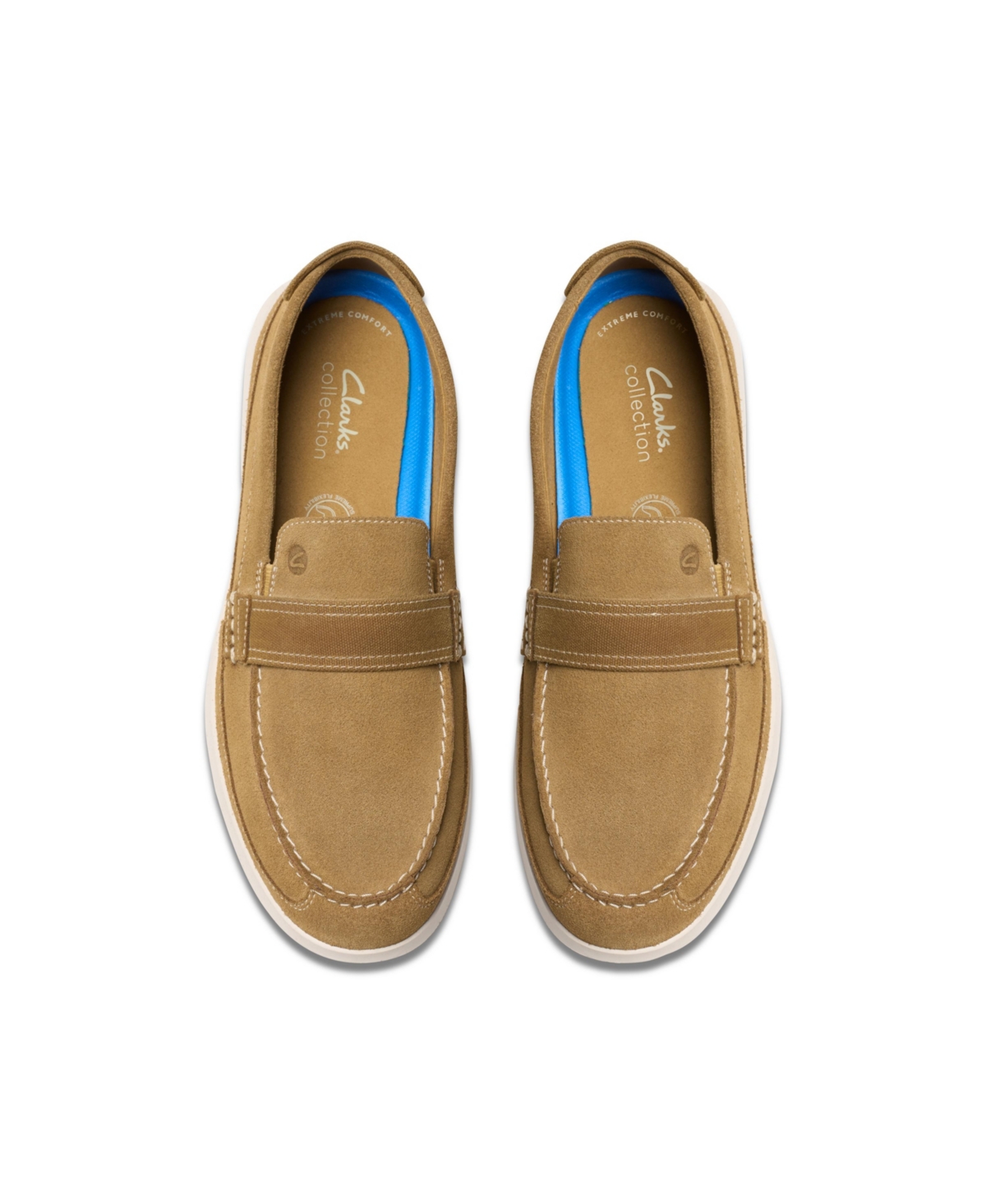Clarks Flexway Band In Sand Suede